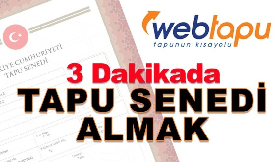 Tapu Müdürlüğü'ne Gitmeden Tapu Senedi Nasıl Alınır?