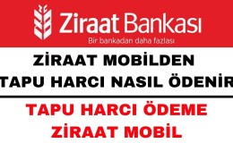 "Tapu Harcı Nasıl Yatırılır?  Ziraat Bankası ve e-Devlet ile Tapu Harcı Ödeme Rehberi"